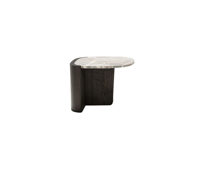 Trampolino C Table with Marble Top and Stained Ash Wood Base by Tacchini | Casa Design Group