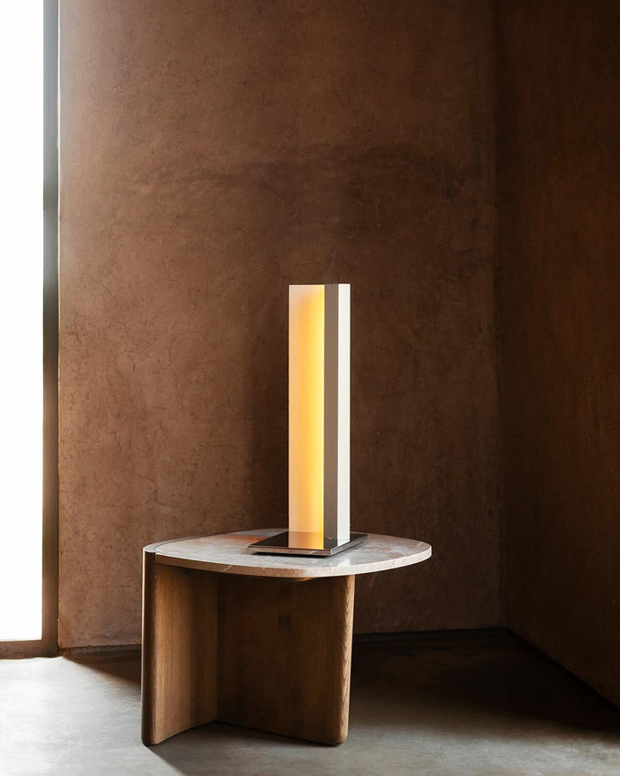Trampolino C Table with Marble Top and Stained Ash Wood Base by Tacchini | Casa Design Group