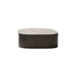 Trampolino Coffee Table with Marble Top and Stained Ash Wood Base by Tacchini | Casa Design Group