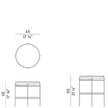 High End Tray Circular Coffee Tables Casa Design Group