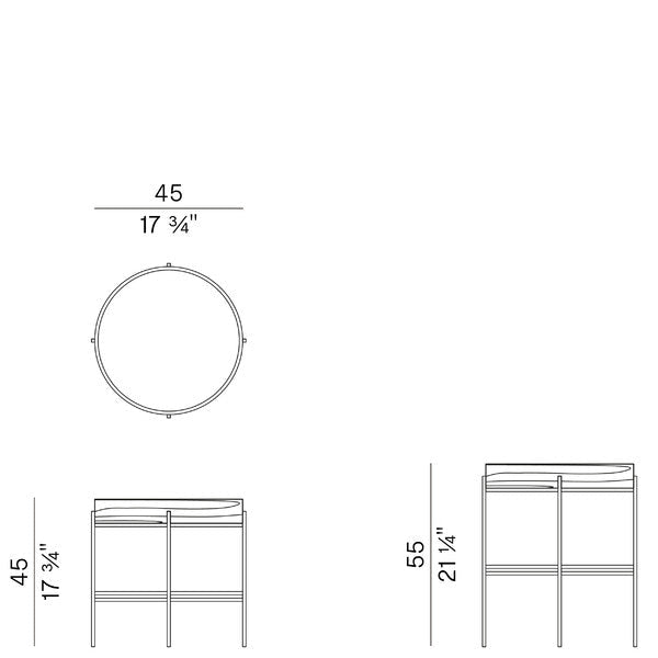 High End Tray Circular Coffee Tables Casa Design Group