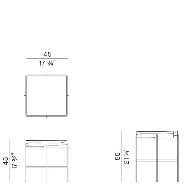 High End Tray Square Coffee Tables Casa Design Group