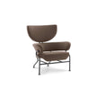 Tre Pezzi Lounge Chair by Cassina designed by Franco Albini with a sculptural upholstered wingback design.