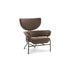 Tre Pezzi Lounge Chair by Cassina designed by Franco Albini with a sculptural upholstered wingback design.