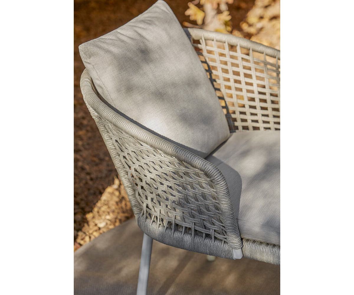 Tribeca Lounge Chair by Danao | Stylish Outdoor Seating with Aluminum Frame and Rope Weave | Casa Design Group