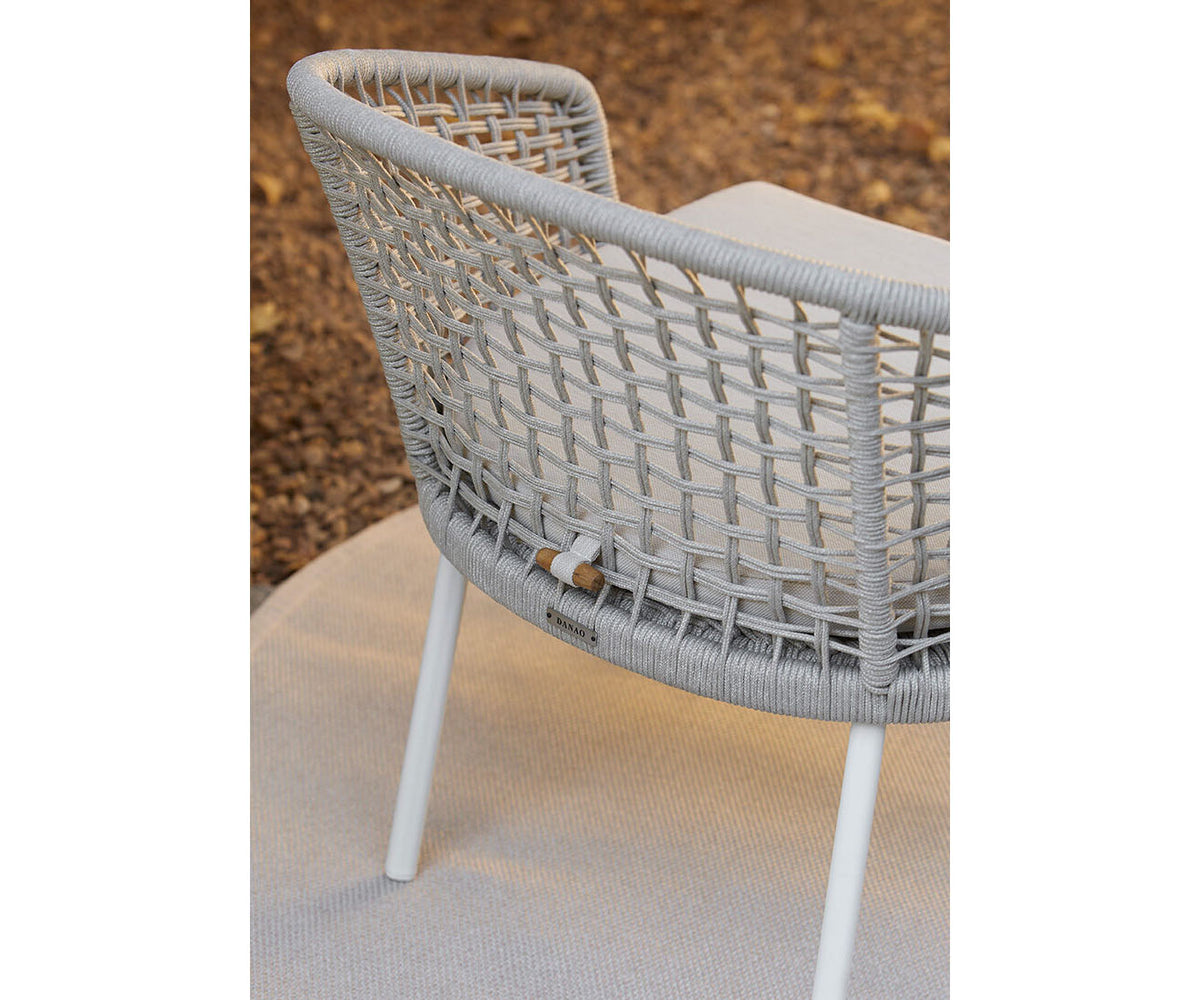 Tribeca Lounge Chair by Danao | Stylish Outdoor Seating with Aluminum Frame and Rope Weave | Casa Design Group