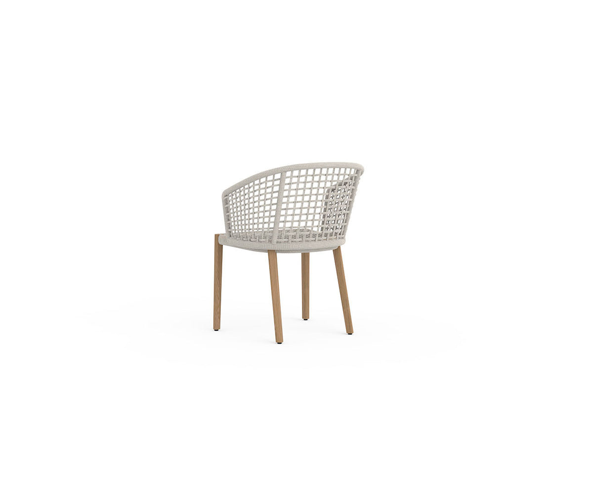 Contemporary Tribeca Teak Outdoor Dining Chair by Danao | Casa Design Group