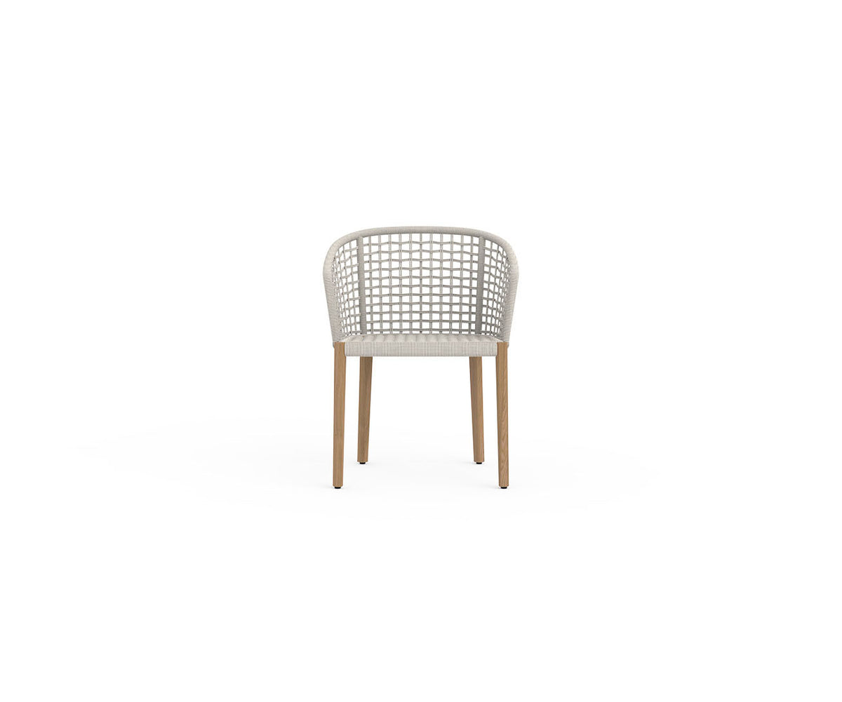 Contemporary Tribeca Teak Outdoor Dining Chair by Danao | Casa Design Group