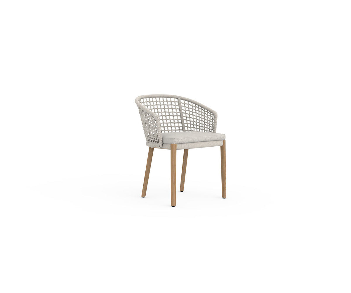 Contemporary Tribeca Teak Outdoor Dining Chair by Danao | Casa Design Group