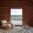 Teak and glass outdoor lanterns by Tribù Studio | Casa Design Group