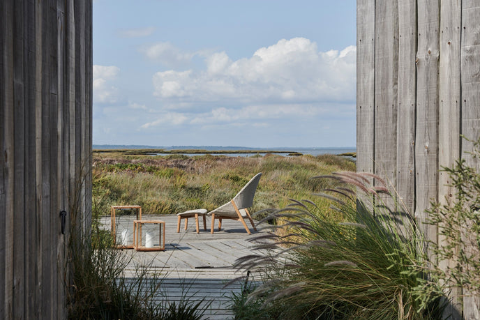 Teak and glass outdoor lanterns by Tribù Studio | Casa Design Group