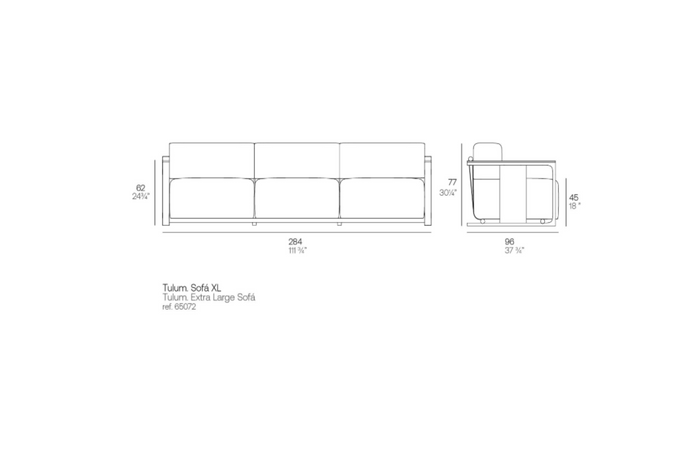 High End Tulum Extra Large Sofa Set by Vondom Casa Design Group