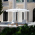 Modern curved marine-grade umbrella by Tuuci Ocean Master Max | Casa Design Group