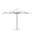 Marine-grade teak umbrella by Tuuci Ocean Master Max Nautical Teak Casa Design Group