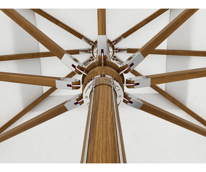Tuuci Ocean Master Max Northstar Nautical Teak Umbrella luxury outdoor parasol Casa Design Group
