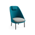 Luxury Twins High-Back Lounge Armchair by Expormim Designed by MUT Design Studio Casa Design Group