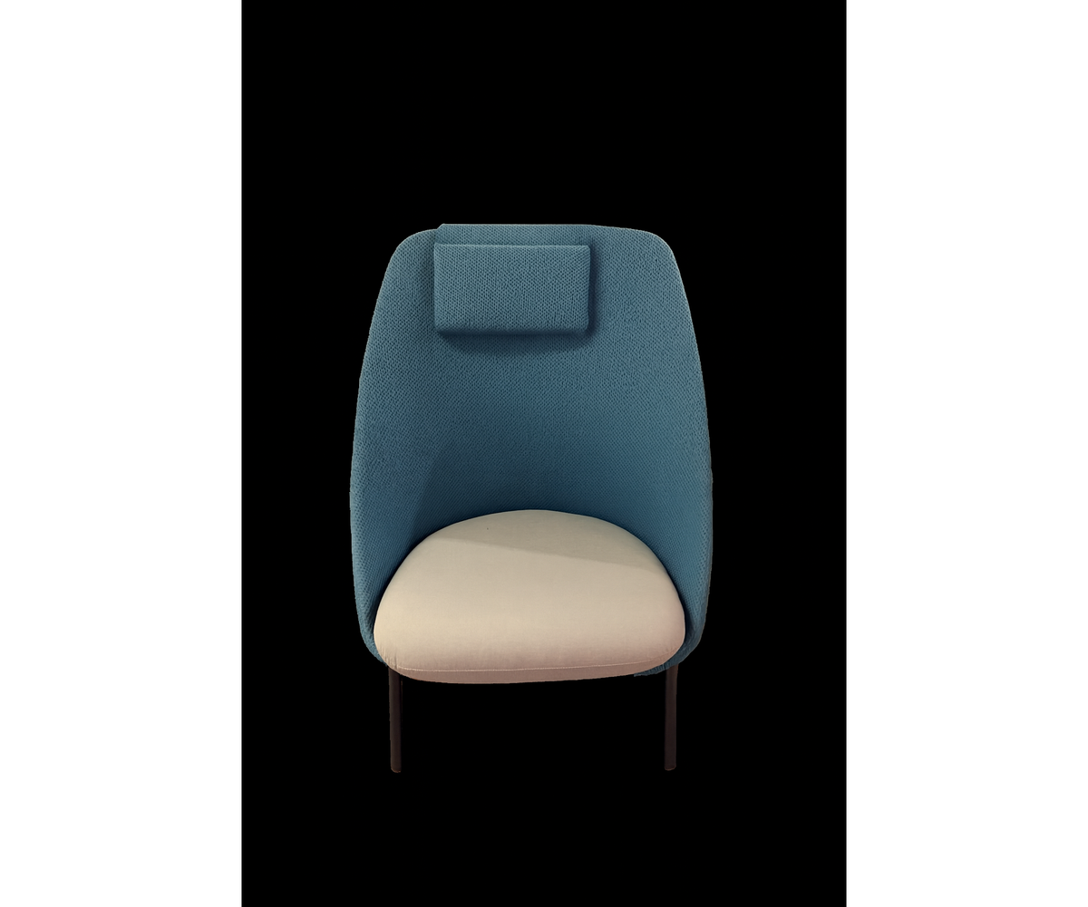 Luxury Twins High-Back Lounge Armchair by Expormim Designed by MUT Design Studio Casa Design Group