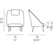 Luxury Twins High-Back Lounge Armchair by Expormim Designed by MUT Design Studio Casa Design Group