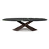 Tyron Marble Dining Table with sculptural crossed steel base and elegant natural marble top by Cattelan Italia | Casa Design Group
