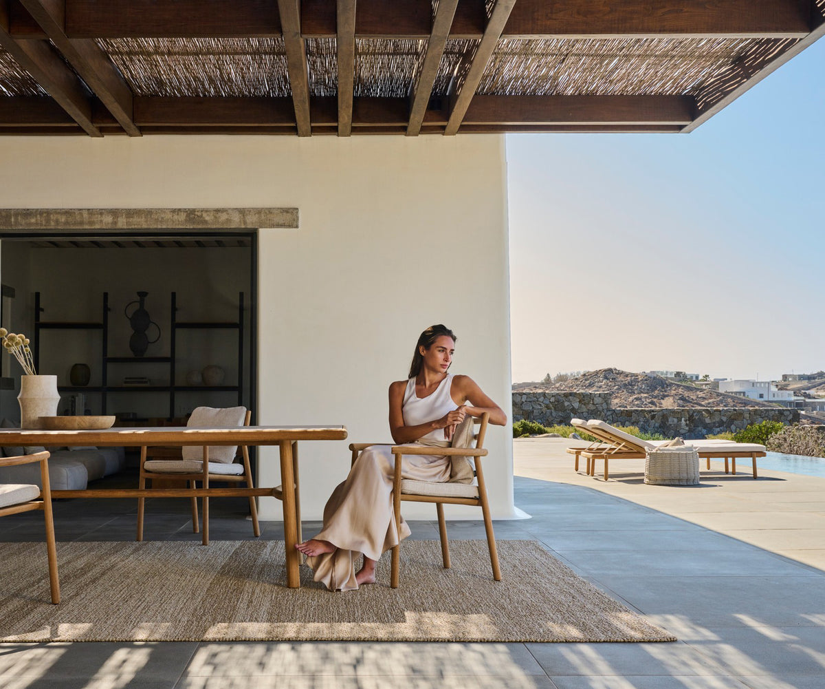 Charming Ukiyo Outdoor Chaise Lounge with Plush Cushion and Stylish Design | Casa Design Group