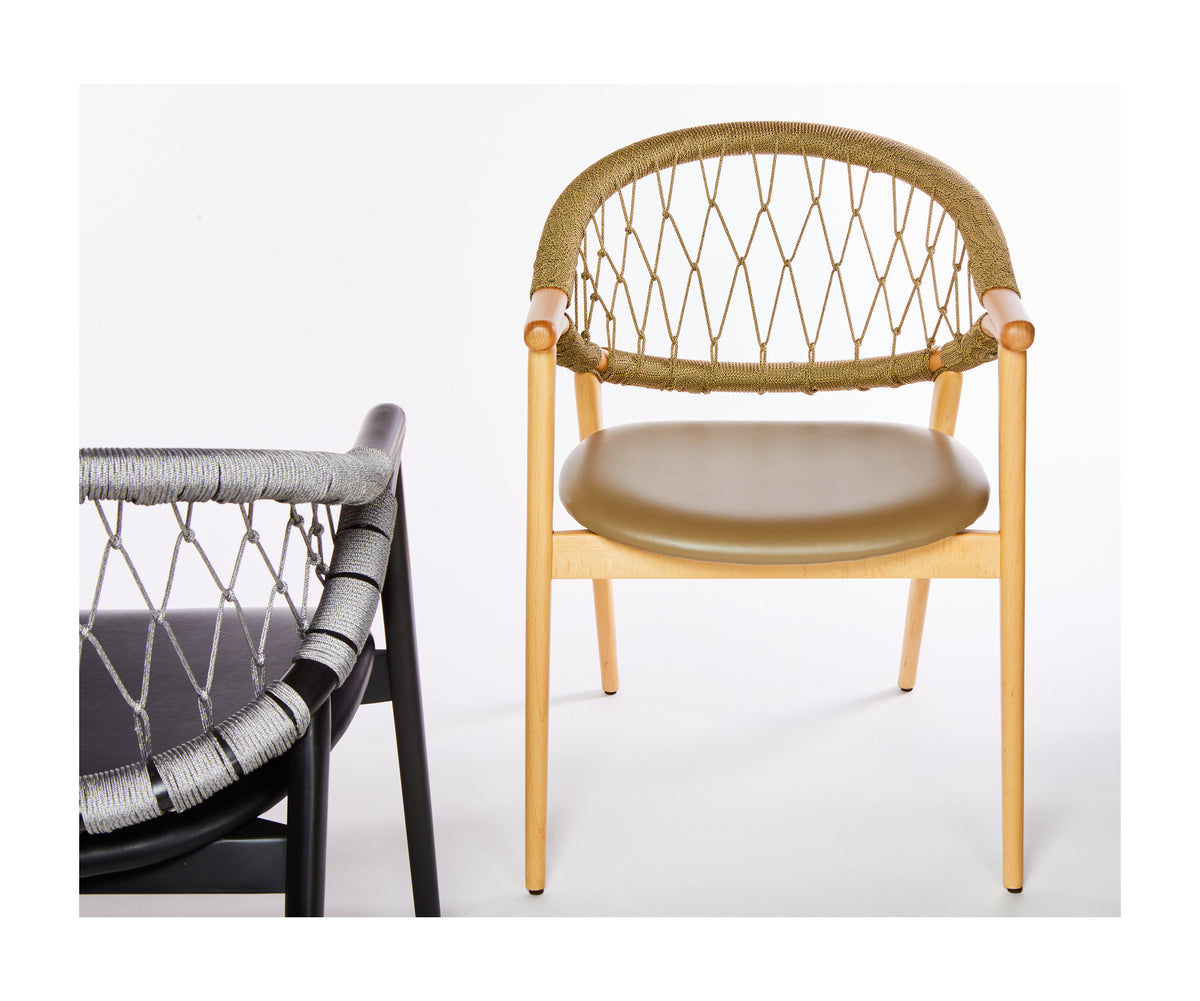 High-End Umami Cane Dining Chair by Accento Casa Design Group