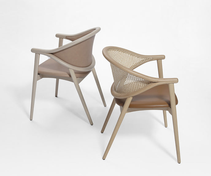 High-End Umami Cane Dining Chair by Accento Casa Design Group