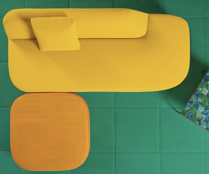 Contemporary Uptown Pouf by Paola Lenti Versatile Seating Casa Design Group