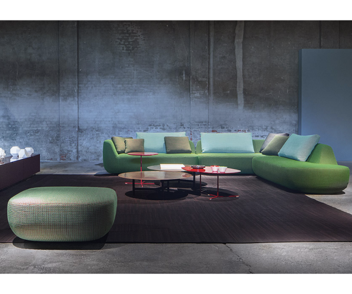 Contemporary Uptown Pouf by Paola Lenti Versatile Seating Casa Design Group