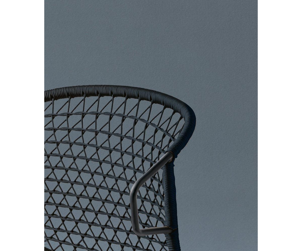 Modern Vela Outdoor Lounge Chair with Metal Frame by Potocco | Casa Design Group