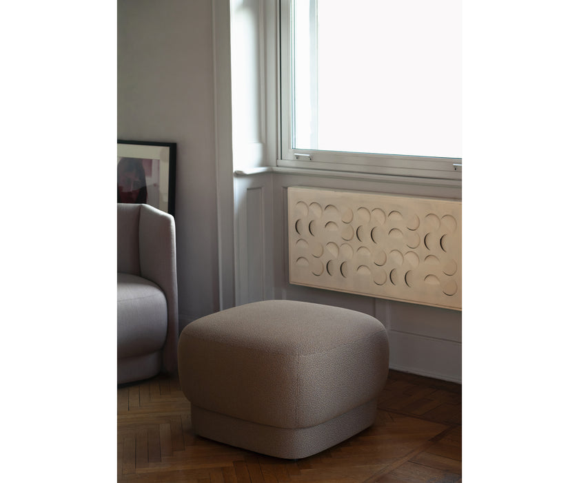 Velia fully upholstered pouf by Marco Zito | Casa Design Group