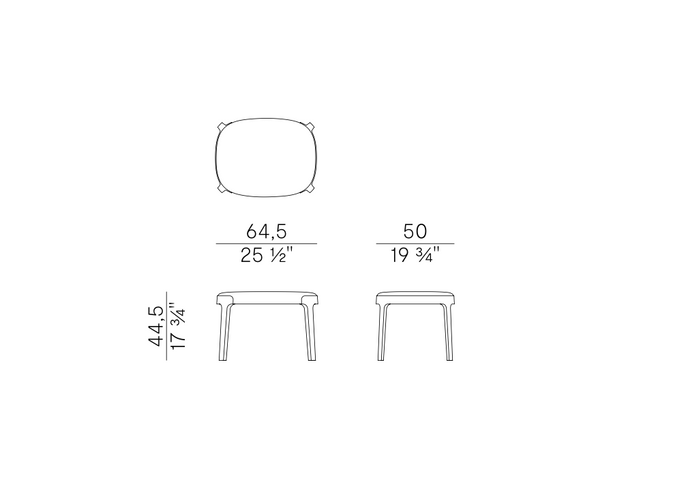 High End Velis Bench by Potocco Casa Design Group