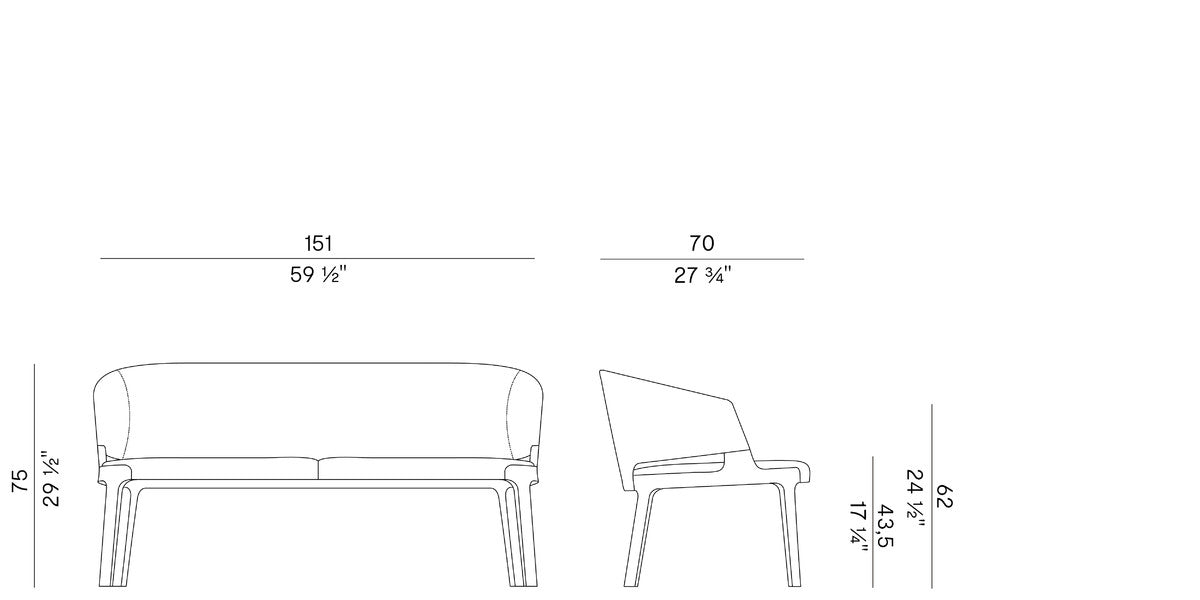 High End Velis Sofa by Potocco Casa Design Group