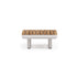 Modern Venice Outdoor Coffee Table with Teak Top Casa Design Group