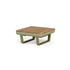 Modern Venice Outdoor Coffee Table with Teak Top Casa Design Group