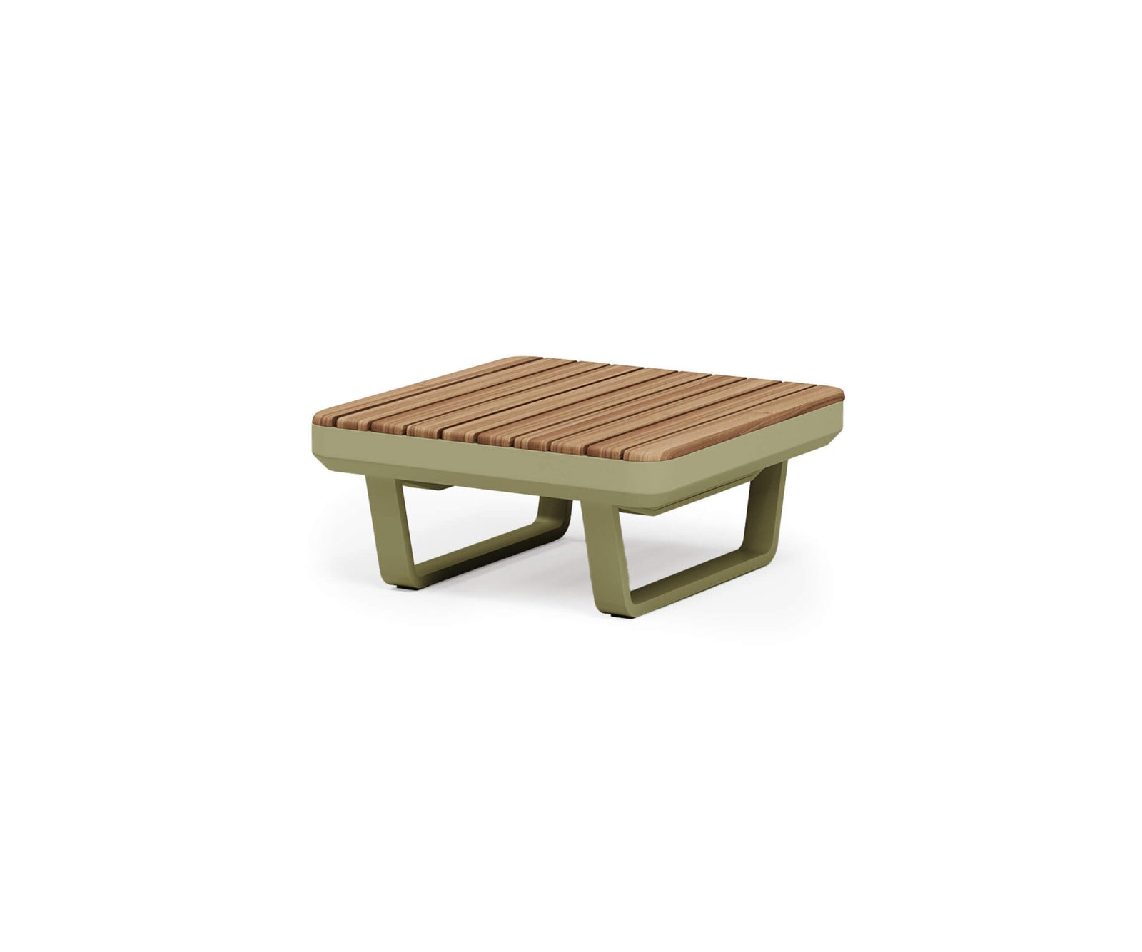 Modern Venice Outdoor Coffee Table with Teak Top Casa Design Group