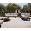 Modern Venice Outdoor Coffee Table with Teak Top Casa Design Group
