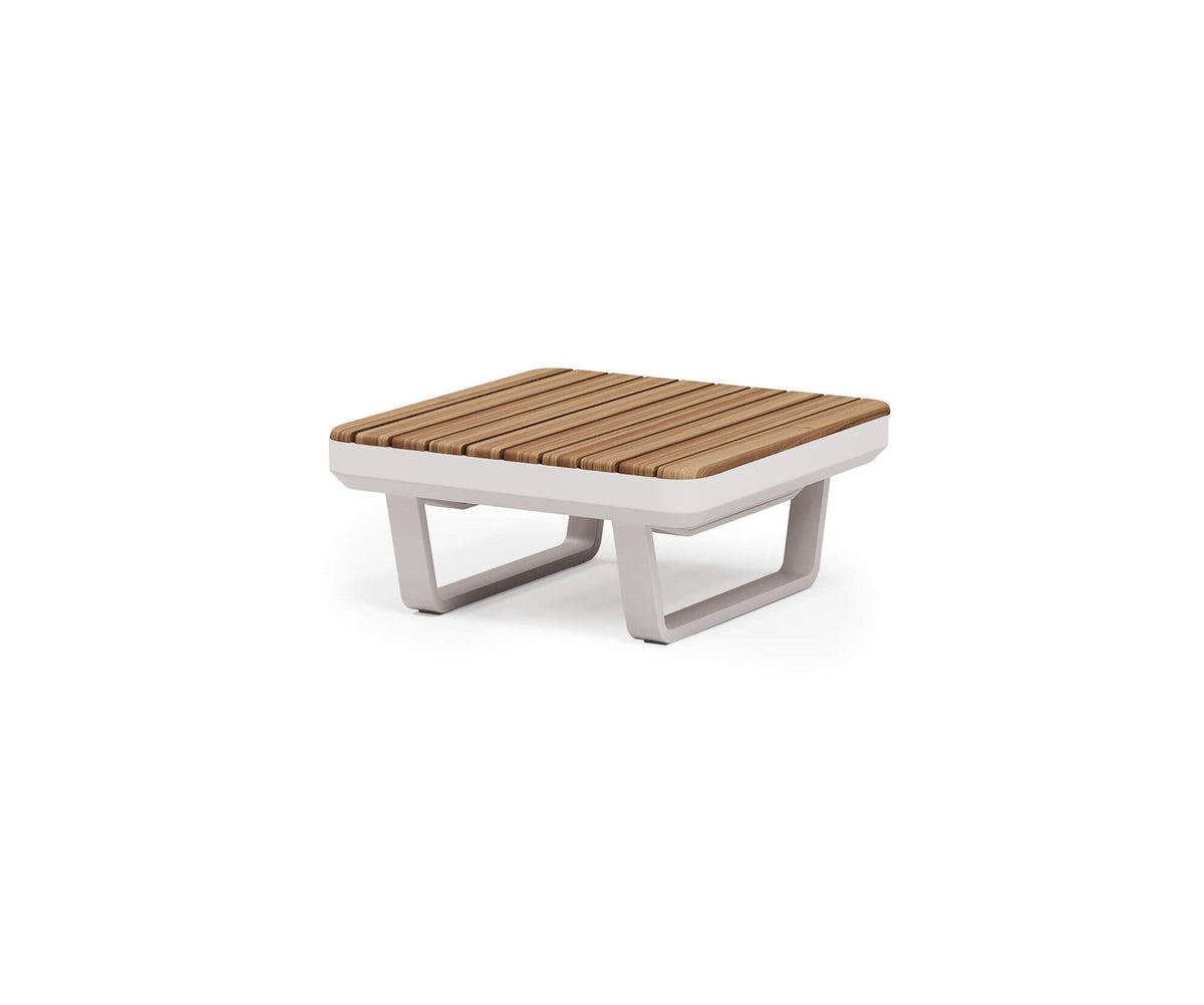 Modern Venice Outdoor Coffee Table with Teak Top Casa Design Group