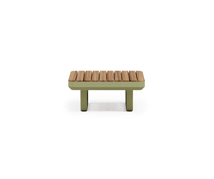 Modern Venice Outdoor Coffee Table with Teak Top Casa Design Group
