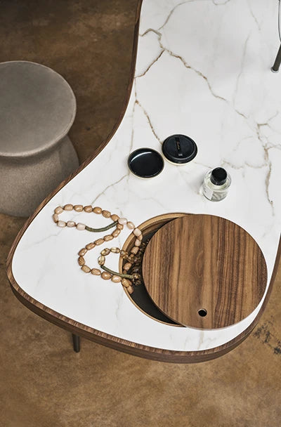 Venus sculptural modern vanity with mirror by Marconato and Zappa for Bonaldo | Casa Design Group