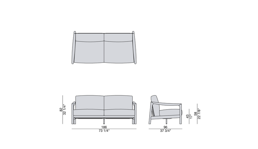 High End Vera Sofa  by Porada Casa Design Group