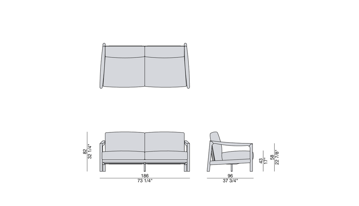 High End Vera Sofa  by Porada Casa Design Group