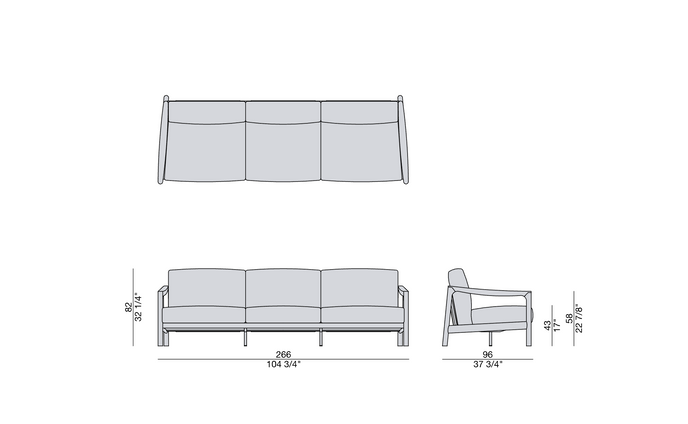 High End Vera Sofa  by Porada Casa Design Group
