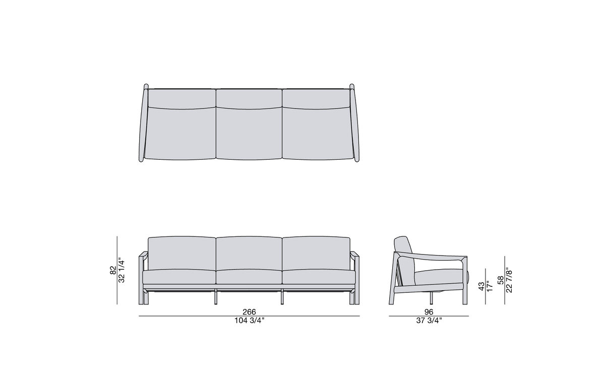 High End Vera Sofa  by Porada Casa Design Group