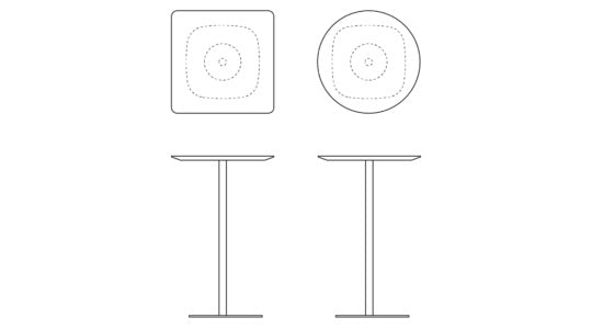 High End Vermu High Table by Zeitraum Casa Design Group