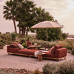 Verna round outdoor umbrella by Tribù Studio | Casa Design Group