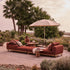 Verna round outdoor umbrella by Tribù Studio | Casa Design Group