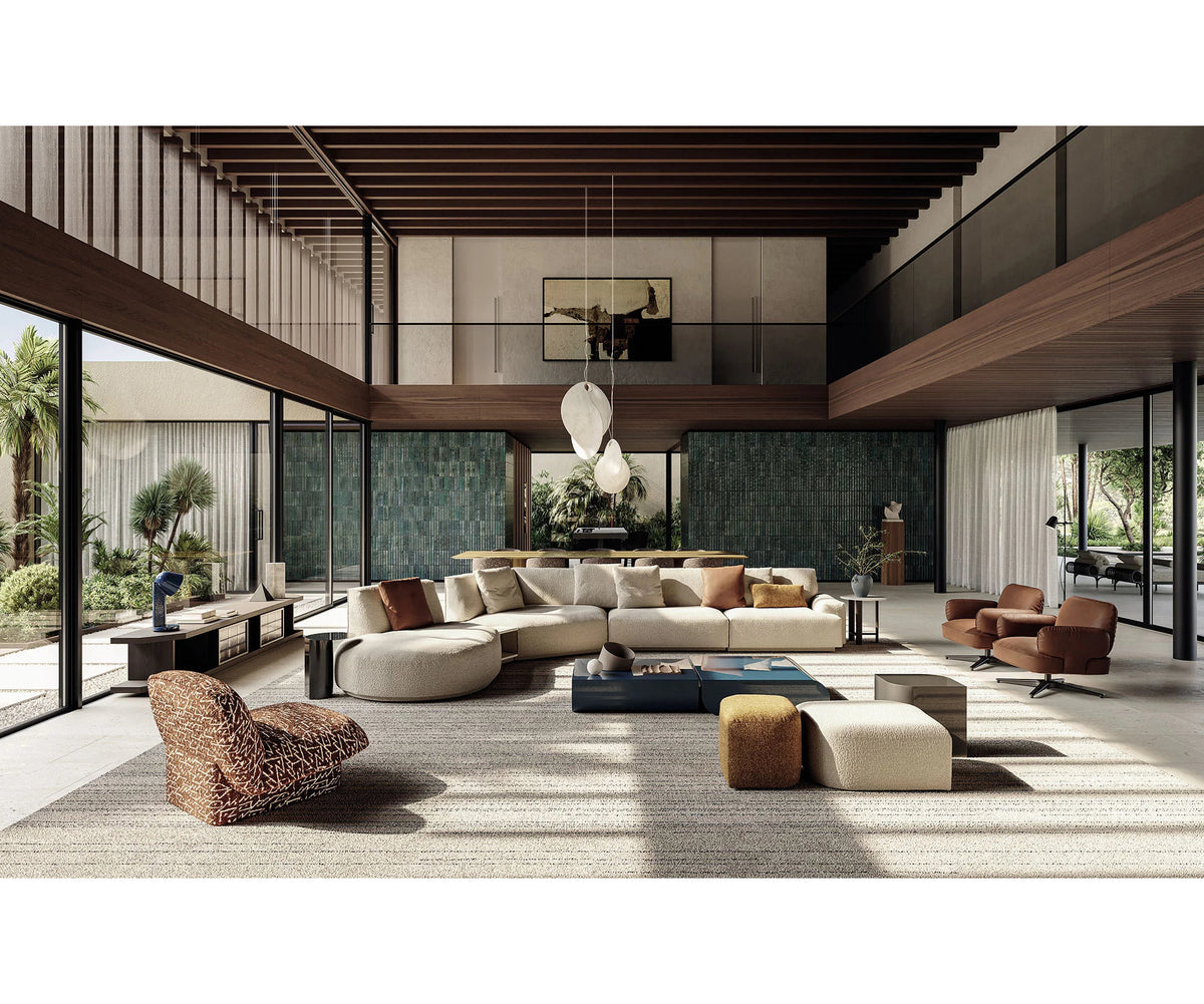 Frigerio Vetra Sideboard with ashwood frame and bronze glass details for contemporary luxury interiors Casa Design Group