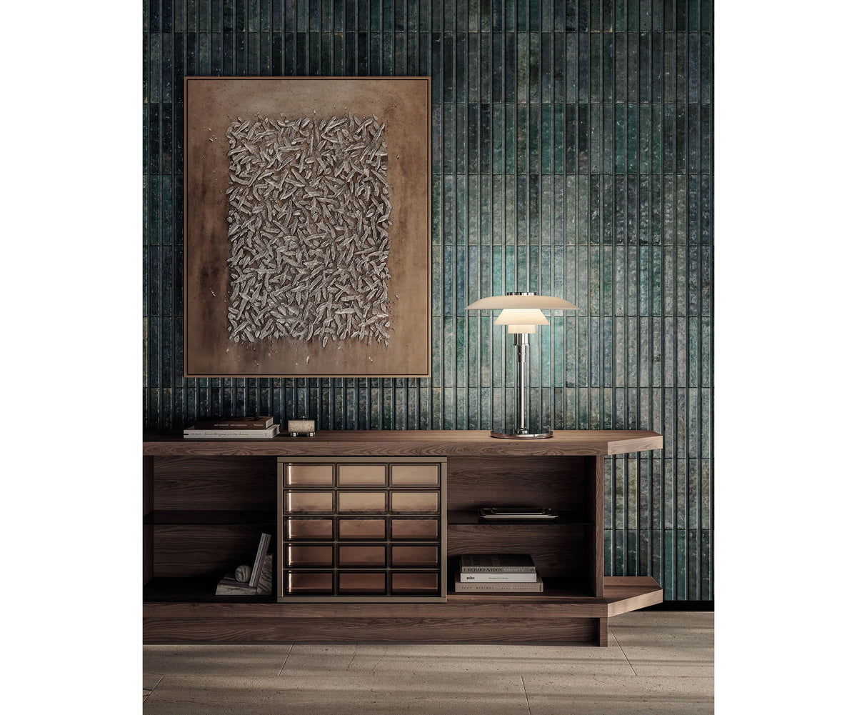 Frigerio Vetra Sideboard with ashwood frame and bronze glass details for contemporary luxury interiors Casa Design Group