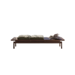 150 Feel Bench by Vibieffe with Canaletto Walnut Frame and Movable Cushions | Casa Design Group