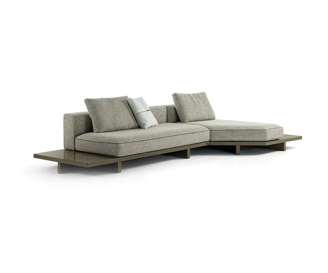 View Sectional Sofa by Frigerio modular designer sofa with customizable configurations and contemporary comfort | Casa Design Group